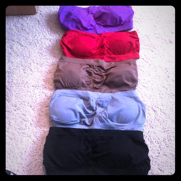 New Bandeaus w/ removable cups and mesh back - Picture 1 of 4